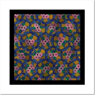 Bright Cute Attractive Floral symmetry Pattern Posters and Art